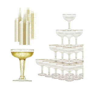 【送料無料】カクテルグラス 使い捨て30pcs プラスチック カクテルグラス誕生日パーティー 結婚式 イベント用品 組み立て