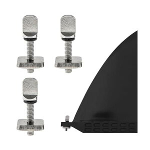 【送料無料】フィンスクリュー ステンレススチール フィンねじ フィンロックスクリュー 【3個入り】フィンスクリュープレートセット サーフボード用ラダーネジ サーフアクセサリー ヨッ