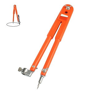 【送料無料】大型大工鉛筆コンパス センチメートルプロの描画コンパス製図コンパス 木工コンパス工業用金属プロのスクライブゲージ コンパス スプリング ペンホルダー付 大径調整可能な