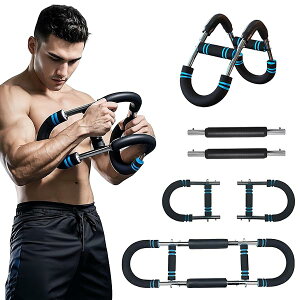 【送料無料】筋トレ アームバー エキスパンダー 筋トレグッズ 筋トレ器具自宅 胸筋トレーニング器具 ツイスターアームトレーナー アームエクササイザー 3段階抵抗調整 分解可能 背筋 胸筋