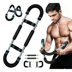 【送料無料】アームバー 腕力トレーナー 筋トレ エキスパンダー 大胸筋トレーニング アームレスリング器具 筋トレグッズ 上腕二頭筋 広背筋 背筋 3段階可変負荷式 広背筋 抵抗感調節可能