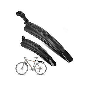【送料無料】自転車用フェンダー セット クロスマッドガード リアフェンダー マッドガード - サイクル 泥除け 前後セット 汎用 角度調整可能 簡単取り付き クロスバイク MTB BMX 20"/22"/24"/26" 70
