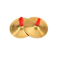【送料無料】ミニ シンバル 楽器 2個セット 直径15cm リズム楽器 音楽 子供 玩具 ダンスパーティー用 打…