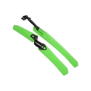【送料無料】自転車 フェンダー マウンテンバイク 延長タイプ 高さ調整可能 泥除け mtb どろよけ 前後セット 緑