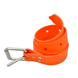 【送料無料】ダイビングウェイトベルト ウェイトベルト スキューバウエイトベルト ラバーベルト 水中スポーツ用 長さ調節可能 速乾性 ラバーベルト (オレンジ)