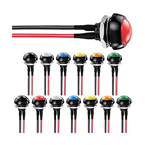 yz14 12mm 1A 250V AC zς݃~jhuԃvbV{^~jEh {^2s SPST ON OFF 7FiԁAAA΁AAAjm[}I[vH̐Ɏgp