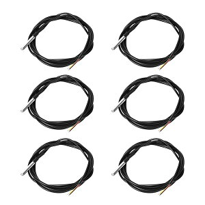 �y���������z6�� DS18B20 ���x�Z���T�[ 2m �h�����x�v���[�u �X�e�����X�|�v���[�u -55���`+125�� A rduino�AXIAO�AESP 32�Ȃǂ̊J���{�[�h�ɑΉ�