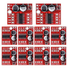 【送料無料】10個 1.5A 2ウェイDCモータードライバーモジュール スピードデュアルHブリッジ交換ステッパーL298N(ミニコントローラーボード)