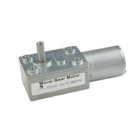 【送料無料】DC ワーム ギヤ モーター 370WG 12V DC 160RPM 自己ロック リバーシブル DIY ミニ ギヤード モーター用