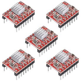 【送料無料】A4988 5個 RepRap ステッピング モータドライバ モジュール HR4988 3Dプリンター 交換チップ 3Dプリンタ キット