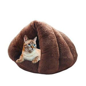 【送料無料】猫 ベッド 猫ハウス ペット ベッド 用寝袋 ふわふわ 洗える 人気 ドーム型ハウス 冬用 室内用 キャットハウス 寝床 寝具 布団 おしゃれ ウサギ 小動物用 ハウス 暖かい 冬寒さ対