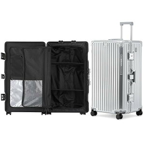 yzluggage ʂ̎[ X[cP[Xo wpX[cP[X^@\eUSB(Black, 42.5cm*36.5c (Silver, LTCY/5-10/95L)
