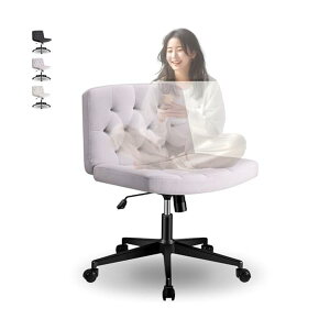 【送料無料】デスクチェア あぐらチェア 座面 広い 幅65CM 胡座チェア 椅子 おしゃれ ヨガ 椅子 日本語説明書付き アームレス オフィスチェア パソコン ワイド ホーム オフィス クロスレッグ