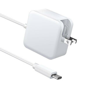【送料無料】ノートパソコン 充電器 type-c PD 65w Macbook pro/レノボ/Lenovo交換用充電器【GaN+(窒化ガリウム)採用/PD 65w/45w急速/1.5mType-Cケーブル一体型/折畳式プラグ/PSE】acアダプター