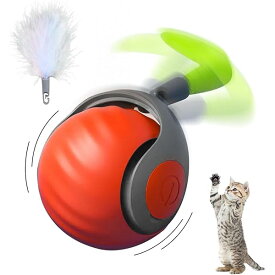 【送料無料】猫 おもちゃ 猫ボール 自動 高速/低速 通常モード/スマートモード切り替え 障害物自動回避 安全で耐久性がある Type-C充電