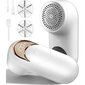 【送料無料】毛玉取り けだまとり 電動 【2025 アップグレード版】 毛玉取り 電動 毛玉クリーナー 液晶ディスプレイ付き 3段階のスピード調整 強力6枚刃 Type-C充電式 安全装置 持ちやすく軽量