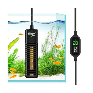 【送料無料】水槽ヒーター 小型 30cm用 15-34℃温度調節可能 ヒーター ミニ サーモスタット付き 11-30Lの海水・淡水水槽に適応 ベタ メダカ 熱帯魚 観賞魚対応 30W