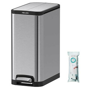 【送料無料】ゴミ箱 おしゃれ スリム ペダル式 ごみ箱 ステンレス 38リットル バスルーム ゴミ箱 消臭 ダストボックス 大容量 生ゴミ ゴミ箱 インナーバケット付き 密閉 音無し キッチン 室