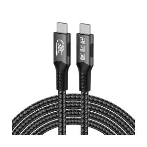 �y���������zUSB4 �P�[�u�� Thunderbolt 4�Ή� PD 3.1 �yEPR 240W�[�d / 40Gbps�f�[�^�]�� / 8K@60Hz�f���o�́z �T���_�[�{���g 3/4�Ή� �o���� USB C �P�[�u�� MacBook�AiPad Pro