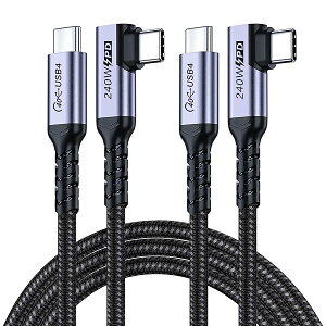 �y���������z2 m USB C����USB C�P�[�u��2�{�A 240 W USB 4 ���p�A����40 Gbps�f�[�^�A8 K 60 Hz�A5 K 60 Hz�A4 K 144 Hz���j�^�P�[�u���݊�Thunderbolt 4�AThunderbolts 3