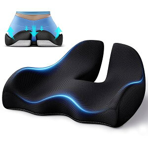 【送料無料】【欧州NO.1獲得】 X Large 低反発ですメモリークッション 人間工学クッション 腰痛をやわらげ 姿勢を正します オフィスチェア 車椅子 座布団 お尻が痛くならない通気性 滑り止め