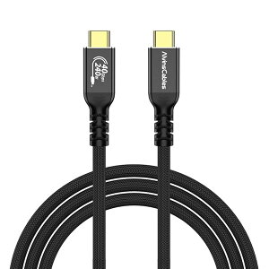 【送料無料】USB4 USB-C ケーブル 超柔軟 240W PD3.1 急速充電 40Gbps 高速データ転送 8K@60Hz 映像出力 Thunderbolt 4/3 互換 USB-IF認証 MacBook Pro/Air iPad Pro iP