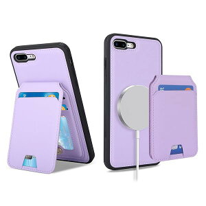 yziPhone8Plus P[X MagSafe Ή iphone 7 Plus P[X }OZ[t  ϏՌ wʃJ[h[ CX[dΉ tFCNU[(5.5C`Ή)-p[v