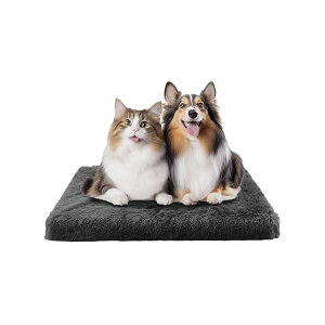 【送料無料】ペットマット ペットシーツ クッション マット 犬 猫 ケージ用 夏用・冬用 冷房の効いた部屋 やわらか 滑り止め 取り外せるカバー イヌ用 小型犬 小動物用 下敷き (ダークグレ