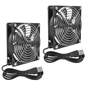 yz2PCS USBt@5V 12025pt@{[xAOuVXALVt@120x120x25mm USBRs[^[PCt@