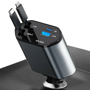 yzu2025֗VK[\Pbgv VK[\Pbg USB-C/USB ԍڏ[d 4in1USB[d 莮[dP[u2{ dv𓋍 }[dΉ iPhone 16/15/14/13/12, Galaxy S22/S21 U