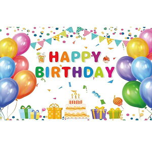 yza ^yXg[ 180*110cm Vv  o[Xf[ t Happy Birthday ʐ^wi |X^[  Ǌ|z p[eB[ j q l 