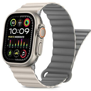 【送料無料】Band コンパチブル Apple Watch バンド 49mm 46mm 45mm 44mm 42mm 41mm 40mm 38mm 両面ウェアラブルシリコン磁気バンド iWatch Ultra 3/2/1 SE 3/2/1 シリーズ