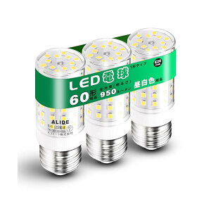 yzLEDd E26 60w` F 5000K 950lm E26 LED 7W ʓd T`^Cv Ή PSEF s ?p A^?EFD15 (3 E26 dj