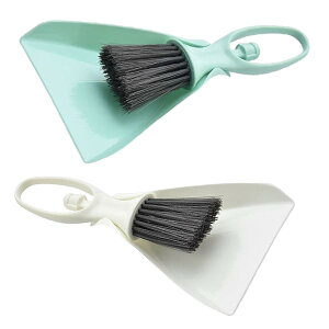 【送料無料】ミニほうきとちりとりセット 2個セット 塵取り 小さい 箒 手ほうきブラシ 隙間掃除 玄関・卓上・網戸・窓・溝用 掃除道具 車内 室内 屋外 ペット対応 壁掛け収納