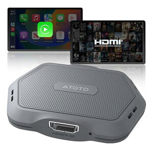 【送料無料】AD1 カープレイ ワイヤレス CarPlay Box ボックスアダプター 車載HDMI入力対応、2 in 1ドングル CarPlay無線化 iphone対応、プラグ&プレイ マルチメディアハブ(TVボックス/ゲーム機/DVD/