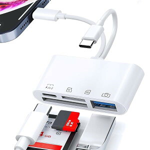 yzSDJ[h[_[ J[h[_[ y2025Vfz4in1 i-Phone/Type CJ[h[_[ USB/SD/TFϊA_v^ of[^] ʐ^//f[^ۑ OTG@\ ݒsv i-phone/