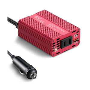 yz150W ԍڃCo[^[ - DC12VAC100Vɕϊ - USB-C PD 30WUSB-A QC 18W|[gځA6̈Sی@\ - VK[\PbgRZg (bh, 150W)