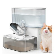【送料無料】猫給水器コードレス 汚水分離設計 フィルター不要 ワイヤレス猫水飲み器 ペット用自動給水器…