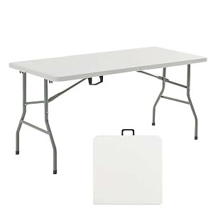 yz܂肽݃e[u AEghA ƃe[u _CjOe[u ω׏d120kg 傫 y ^  O sNjbN Lv (zCg-150)