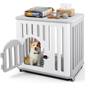 【送料無料】犬ケージ ペットケージ サークル 小型犬 室内 屋内用 キャスター付き 引き出し