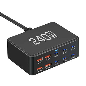 �y���������zUSB �[�d�� type-c ���v240W PD �}���[�d�� 10�|�[�g�yPD 3.0�APPS�AQC4+�Ή�/�P�|�[�g100