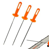 【送料無料】チェンソーヤスリセット 4.0mm 4.8mm 5.5mm チェーンソー 目立て 修正 刃研ぎ 研磨