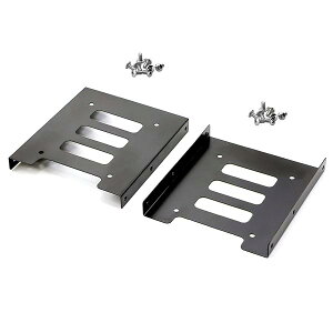 �y���������z�y2�p�b�N�z HDD/SSD�p�ϊ��u���P�b�g 2.5 �� 3.5�ϊ��}�E���^ �T�C�Y�ϊ��u���P�b