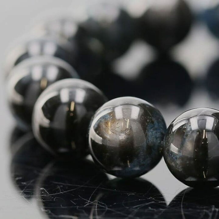 楽天市場】ブラックスター アクアマリン ブレスレット 12mm玉 No.65 