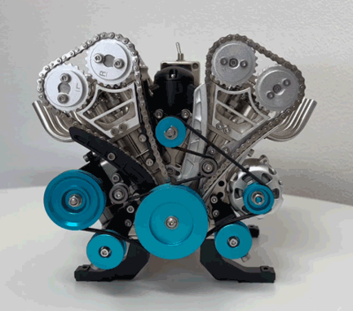 V8エンジン 模型 ブロック 組立 STEM教材 車 模型 電動モデル 楽天市場】【可動エンジン模型】V8DOHC 動く エンジン 組立
