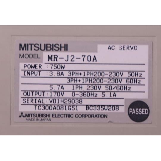 新品MITSUBISHI 三菱電機 MR-J2-70A サーボアンプのサムネイル