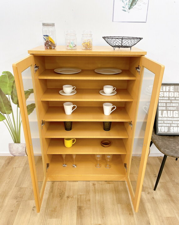 楽天市場】食器棚 大川家具 収納 キッチン ラック 国産 完成品 