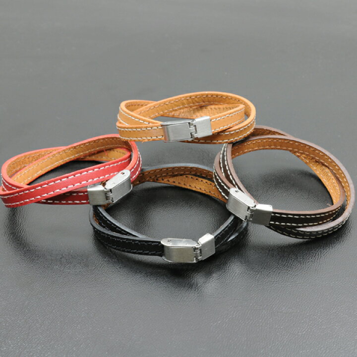 楽天市場 メール便対応 レザーブレスレット ステッチ 細革ブレス 重ね巻き革ブレスレット レザーアクセサリー ブレスレット レディース レザー メンズ ブレスレット メンズレザー ブレスレット 革 レザーブレスレット レザー 財布 ベルト 通販 販売 Keep