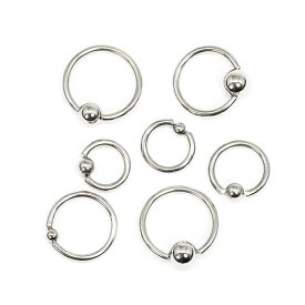 【メール便送料無料】【3個セット 福袋】キャプティブビーズリング 18G(1mm)16G(1.2mm) 14G(1.6mm) サージカルステンレス316L(医療用)【ボディピアス 軟骨ピアス トラガス イヤーロブ ヘリックス スタンダード 】 ◆05 ┃