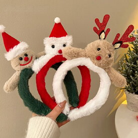 クリスマス カチューシャ 髪飾り ヘアバンド ヘアアクセサリー 雪だるま トナカイ クリスマス飾り パーティーグッズ クリスマス Xmas イベント コスプレ 仮装 ふわふわ 可愛い 大人 子供 イベント 学園祭 文化祭